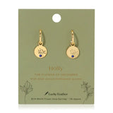 December Birth Month Flower Earrings