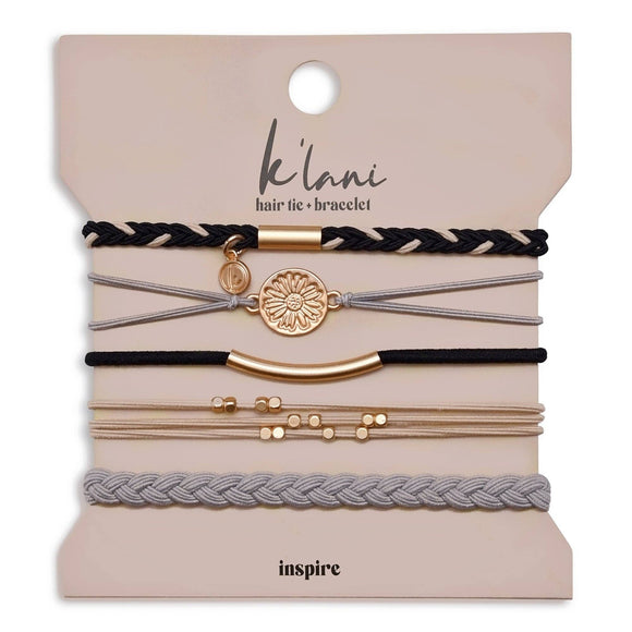 Inspire Hair Tie Bracelets: Medium
