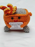 Emotional Support Crochet Dumpster Fire - Purple