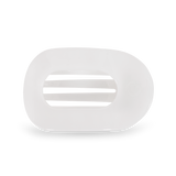 Round Flat Hair Clip | Medium | Coconut White