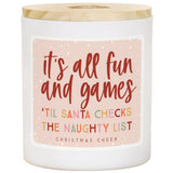 Fun And Games Santa Christmas Soy-Based Candle
