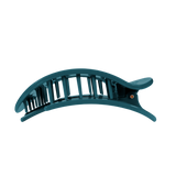 Teal With It Large Flat Round Hair Clip