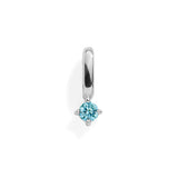 Birthstone Charm: Amethyst / Silver
