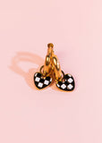 Checkered Heart Charms