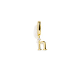 Letter Charm: Gold / J