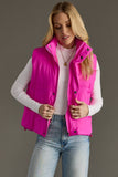 Spicy Bright Pink Puffer Vest