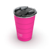 Insulated Stackable Tumbler 16 oz - Dragon Fruit Fuchsia