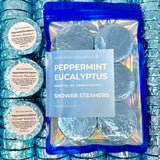 Peppermint Eucalyptus Shower Steamers 6 Pack - Made in USA