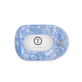 Teleties Flat Round Hair Clip | Medium | Blue Lagoon