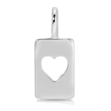 Charm Garden - Silver - LOVE - Cut out heart