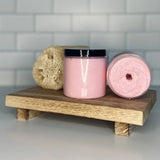 Rose Water and Sea Salt Foaming Sugar Scrub 8 oz