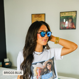 Briggs - Women's Polarized Small/ Medium Aviator: Purple