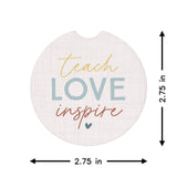 Teach Inspire Supplies Teacher Gift Car Coaster Set