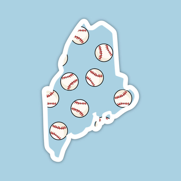 Maine Home Run State Sticker