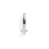 Birthstone Charm: Opal / Silver