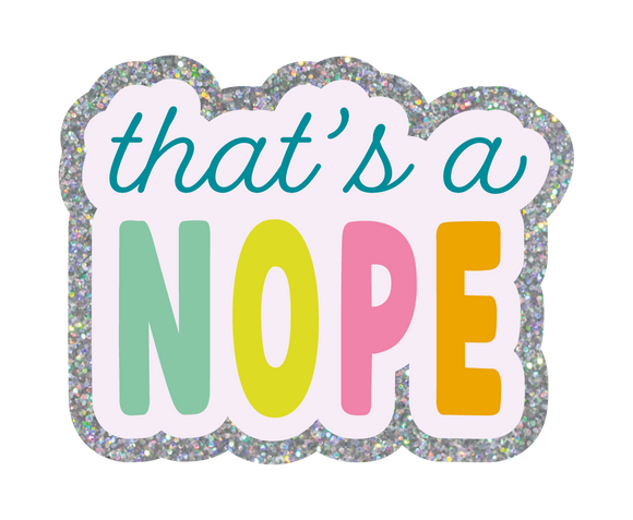 Non-Packaged Individual Glitter Stickers: That's A Nope