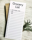 Grocery List | avoid everyone I know, milk, eggs list pad