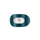Teal With It Small Flat Round Hair Clip