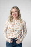 IN STOCK Blair Long Sleeve Top - Harvest Leaves: Small