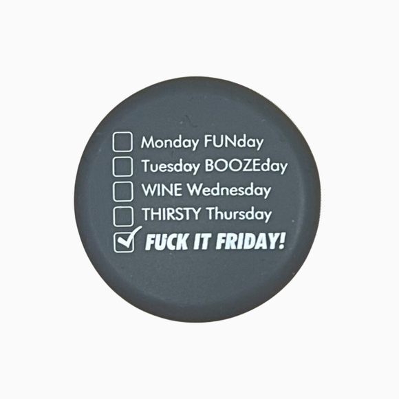 Funny Weeknights Wine Topper