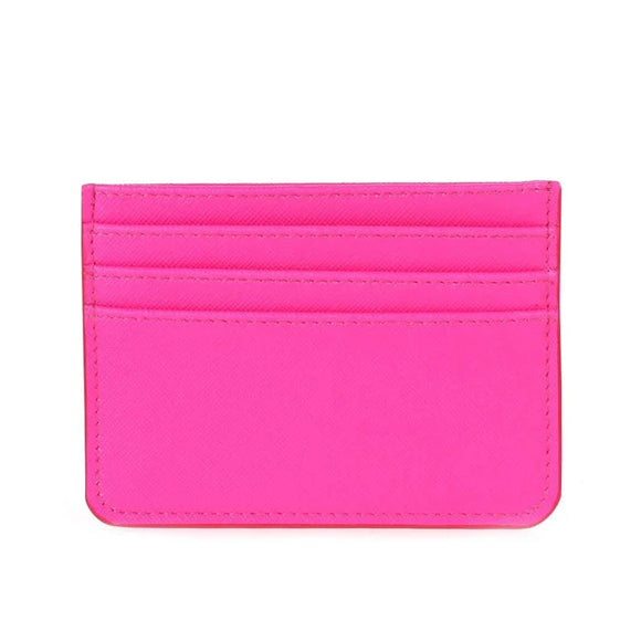Neon Pink Card Wallet