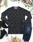 Blair Long Sleeve in Midnight Ghost