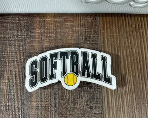 Softball Bogg Bag Charm