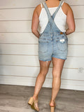 Light Wash Overall Shorts by Judy Blue