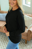 Kayla lightweight pullover in Black