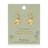 January Birth Month Flower Earrings