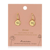 June Birth Month Flower Earrings