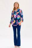 Gabby Top in Navy Floral