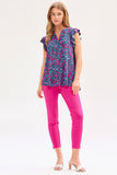 Black Paisley Wrinkle Free Gabby Flutter