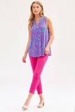 Dear Scarlett Lizzy Tank Top in Pink/Aqua