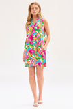 Dear Scarlett Lizzy Tank Dress in Multi