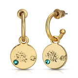 March Birth Month Flower Earrings