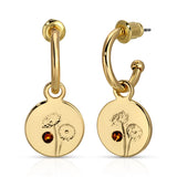 November Birth Month Flower Earrings
