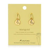 October Birth Month Flower Earrings