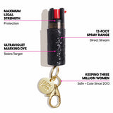 Pepper Spray | Black Glitter