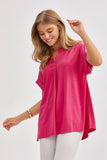 Lizzy Cap Sleeve in Magenta