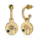 September Birth Month Flower Earrings