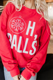 Ampersand University Pullover in Oh Balls