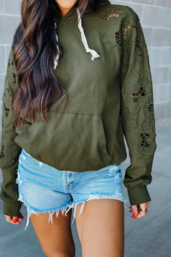 Ampersand University Hoodie- Love Story - Olive