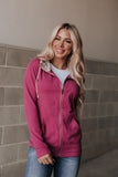 Ampersand Full Zip Fleece in Glow Girl