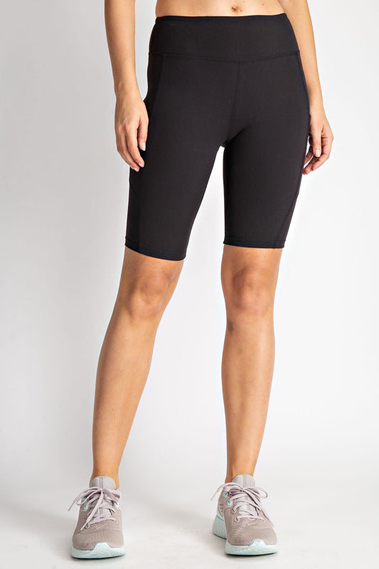 Bermuda Biker Shorts in Black