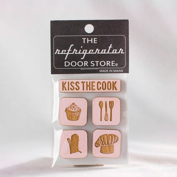 Kiss The Cook  Magnet Set