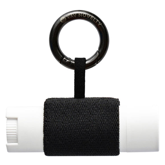 Stylish Lip Balm Holder Keychain-Black
