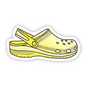 Croc Yellow Sticker