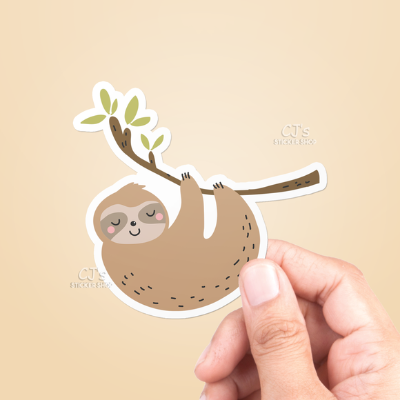 Cute Sloth Sticker Vinyl Decal