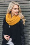 Ribbed Knit Infinity Scarf - The Simple Soul Boutique